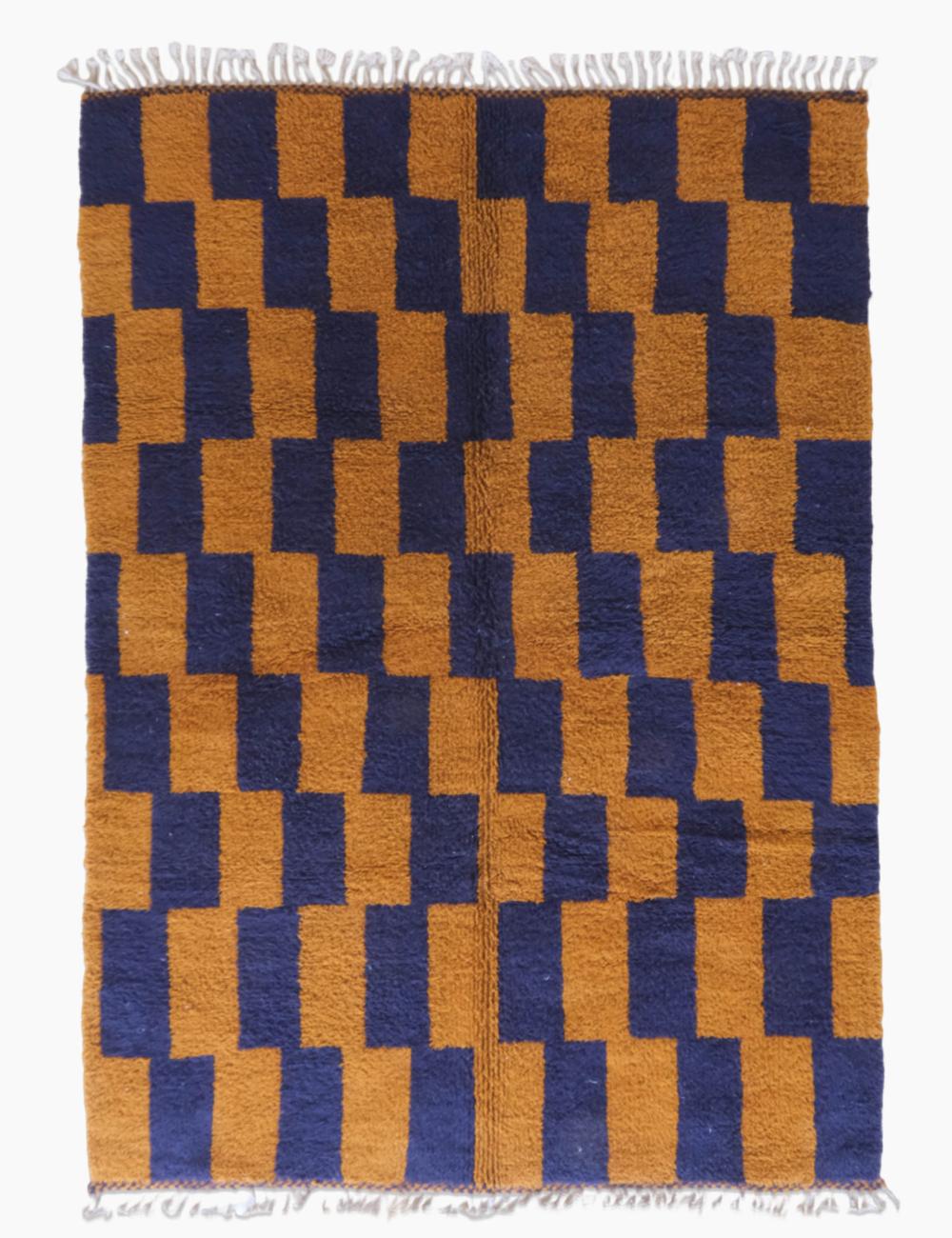 Geometric Wool Rug 9.8 x 6.8 ft / 298 x 210 cm