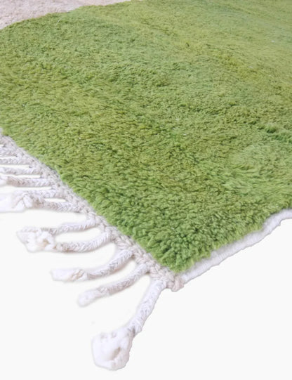 Olive Green Moroccan Rug 11.2 x 8.2 ft / 342 x 250 cm - Surcoma
