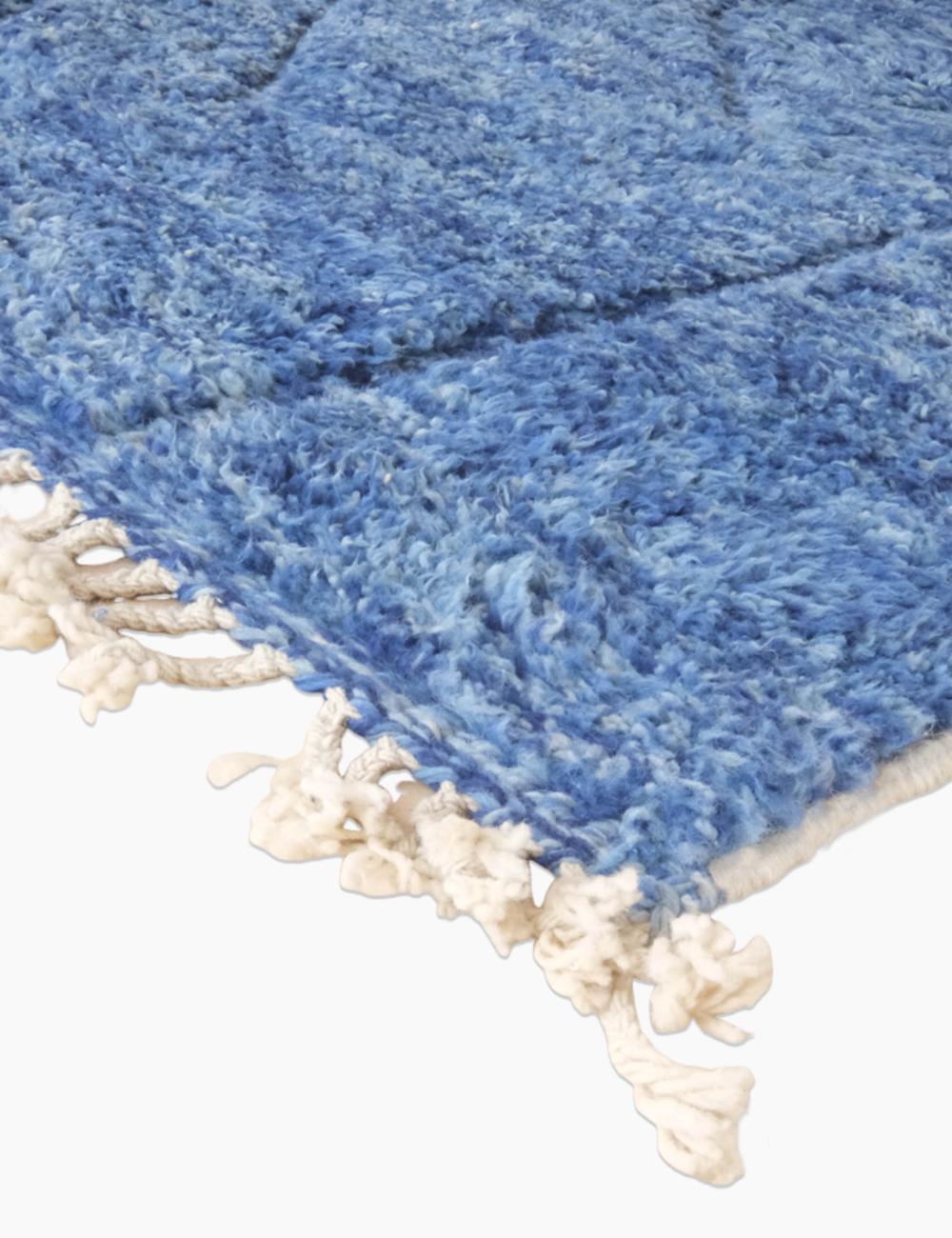 Custom Denim Blue Moroccan Rug - Forma 65
