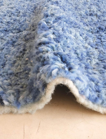 Custom Denim Blue Moroccan Rug - Forma 65