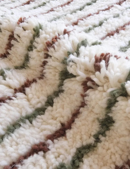 mid century moroccan rug 11.4 x 8.3 ft / 346 x 253 cm - Surcoma