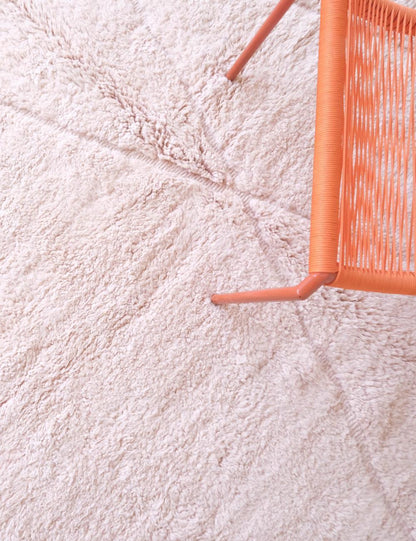 Soft Pink Moroccan Rug 11.5 x 8.8 ft / 350 x 269 cm - Surcoma