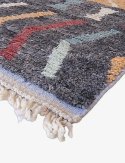 Boujad Moroccan Runner Rug 11.5 x 2.4 ft / 351 x 74 cm - Surcoma