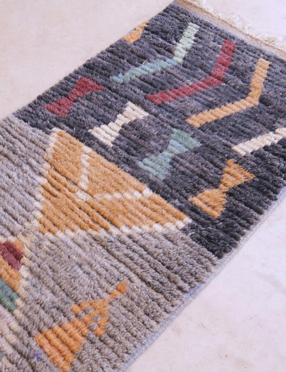 Boujad Moroccan Runner Rug 11.5 x 2.4 ft / 351 x 74 cm - Surcoma