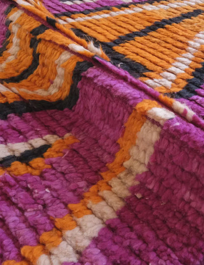 Bright Moroccan Magenta Runner Rug 16.6 x 2.5 ft / 505 x 79 cm - Surcoma