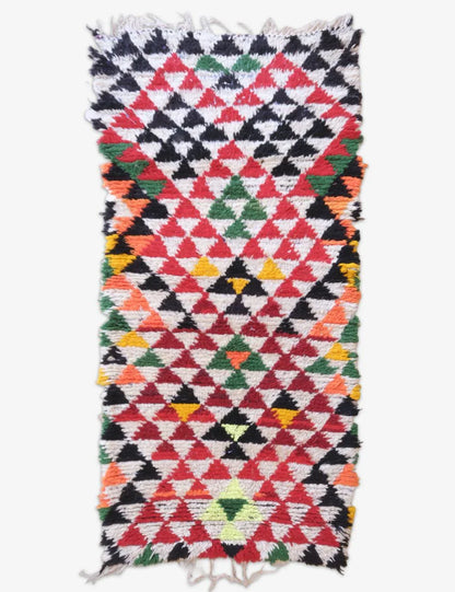 Bright Moroccan Rug 6.7 x 3.1 ft / 204 x 96 cm - Surcoma