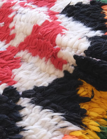 Bright Moroccan Rug 6.7 x 3.1 ft / 204 x 96 cm - Surcoma