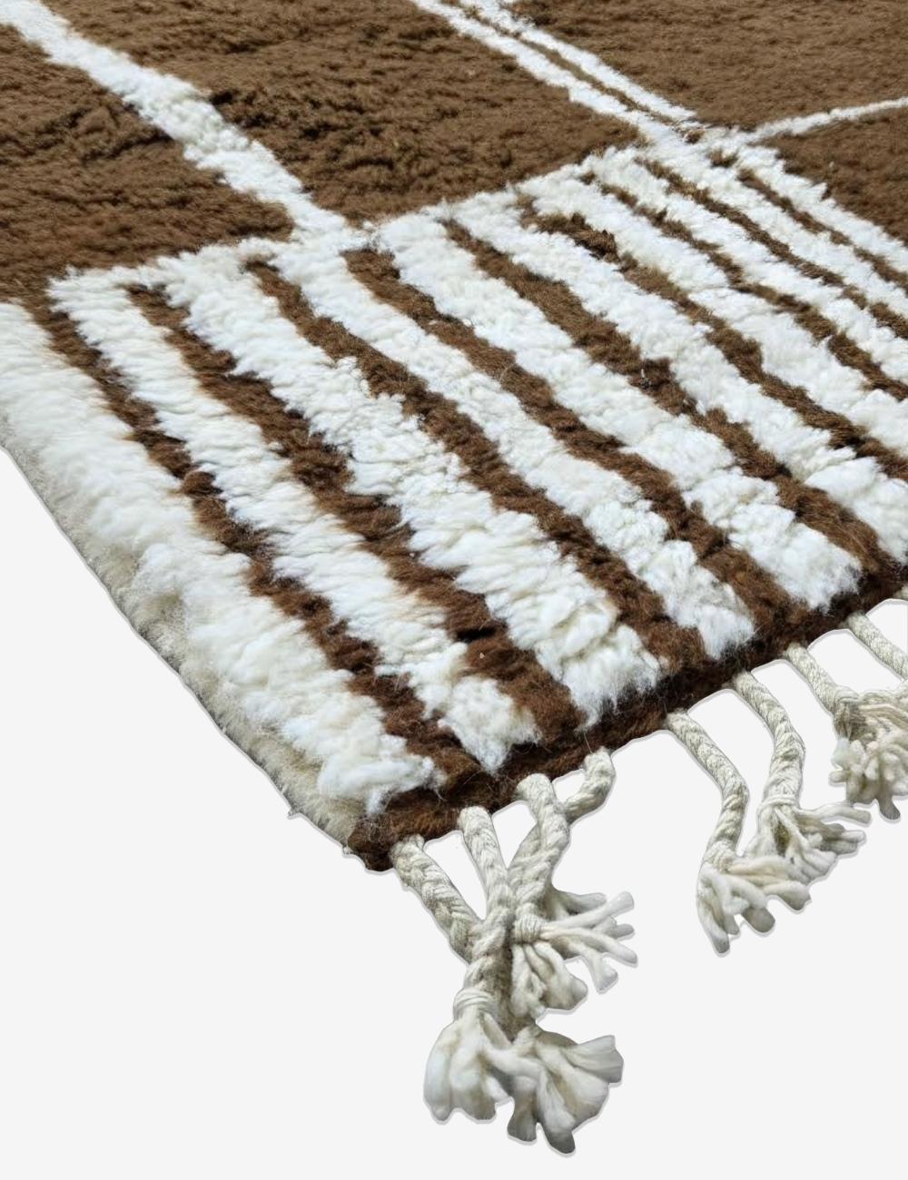 Brown Moroccan Area Rug 10.2 x 8.2 ft / 310 x 250 cm