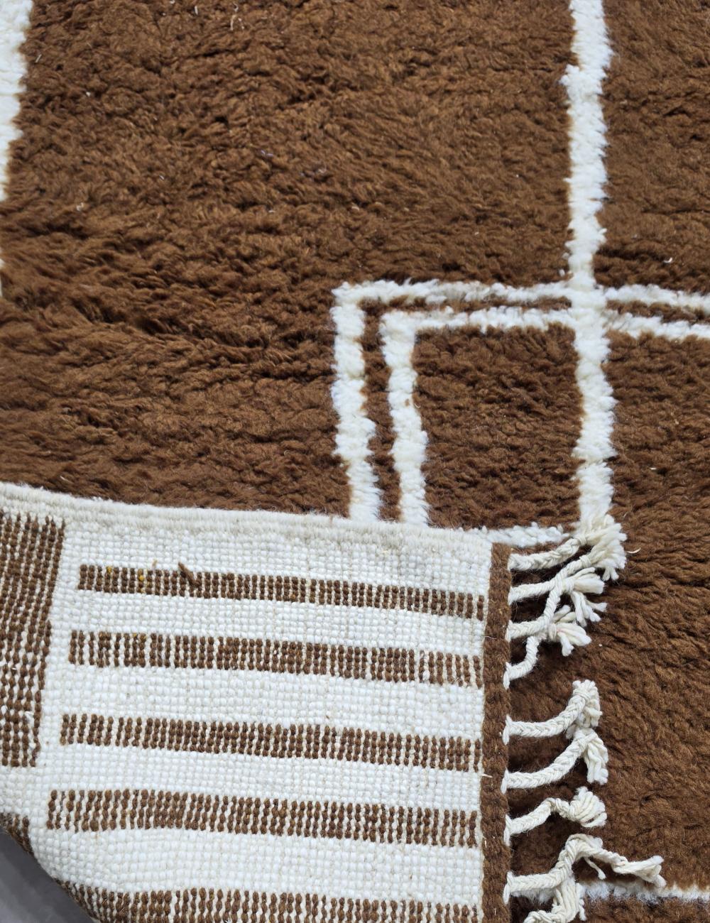 Brown Moroccan Area Rug 10.2 x 8.2 ft / 310 x 250 cm