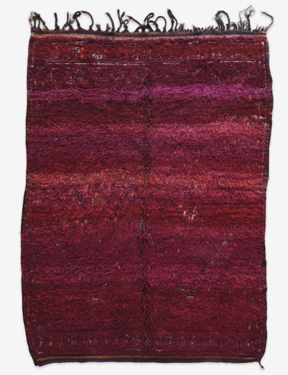 Burgundy Collector Moroccan Wool Rug 9.5 x 6.5 ft / 290 x 200 cm