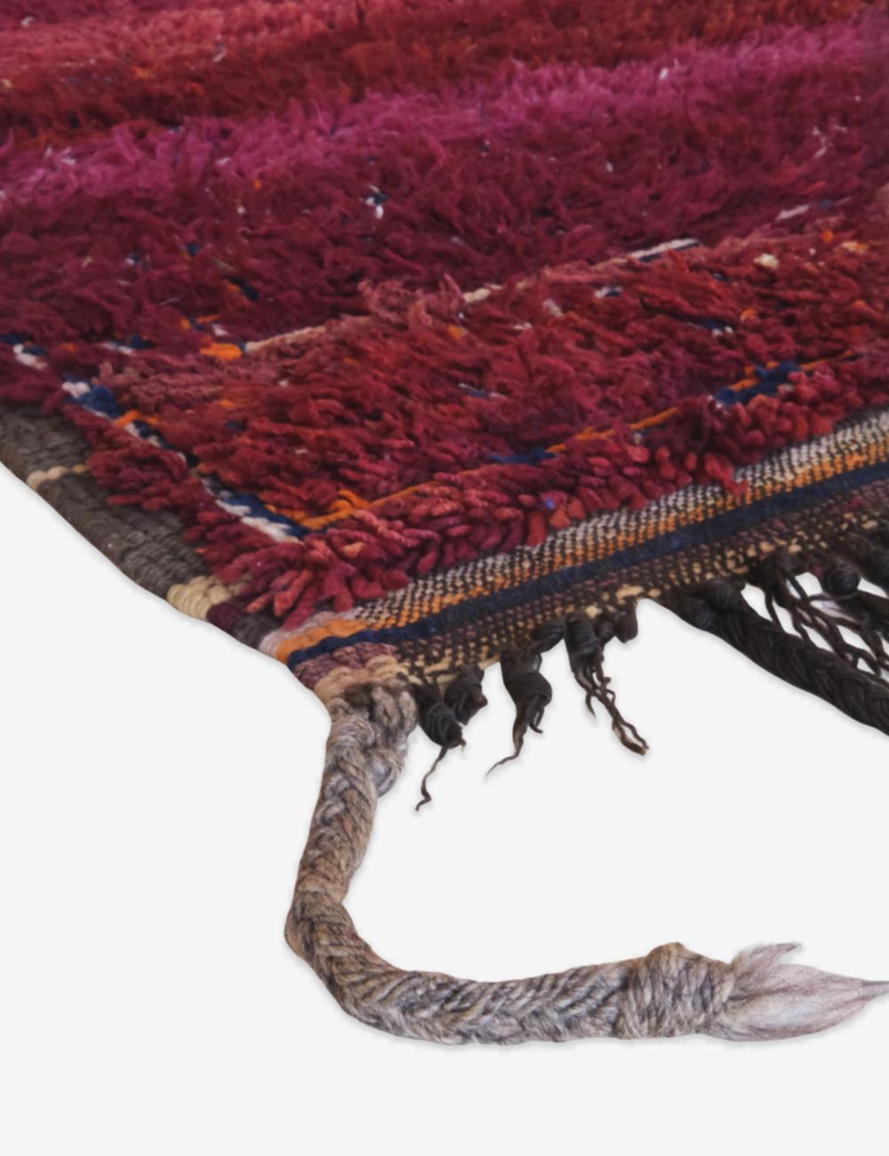 Burgundy Collector Moroccan Wool Rug 9.5 x 6.5 ft / 290 x 200 cm