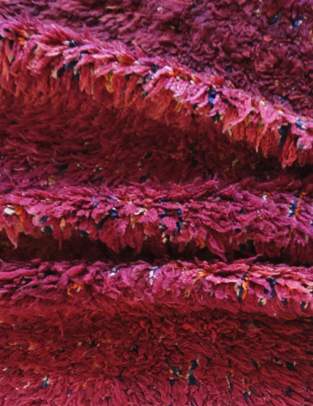 Burgundy Collector Moroccan Wool Rug 9.5 x 6.5 ft / 290 x 200 cm