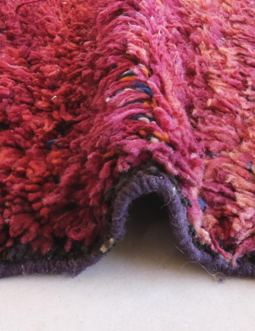 Burgundy Collector Moroccan Wool Rug 9.5 x 6.5 ft / 290 x 200 cm