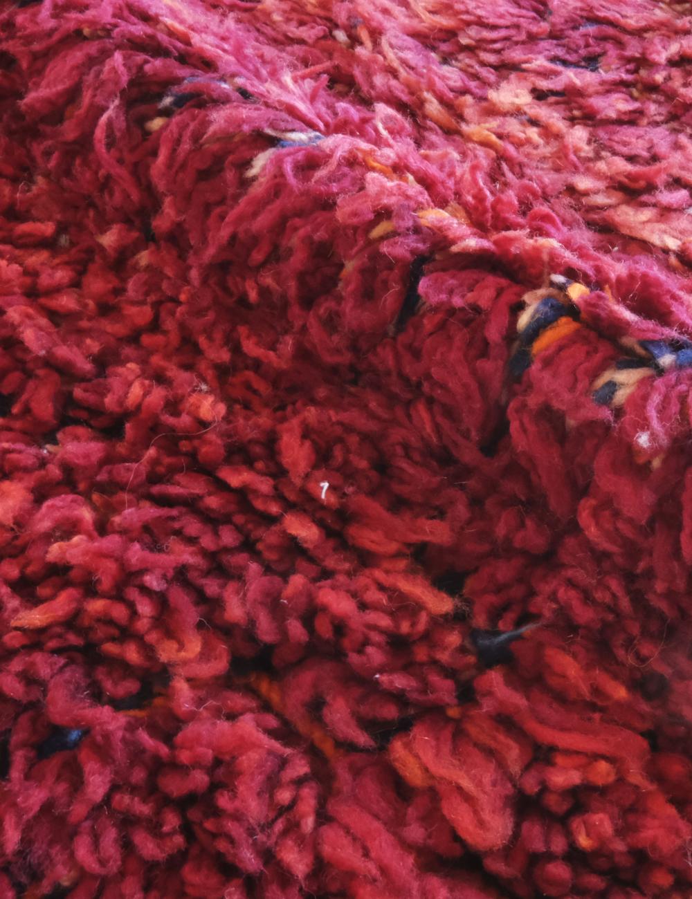 Burgundy Collector Moroccan Wool Rug 9.5 x 6.5 ft / 290 x 200 cm