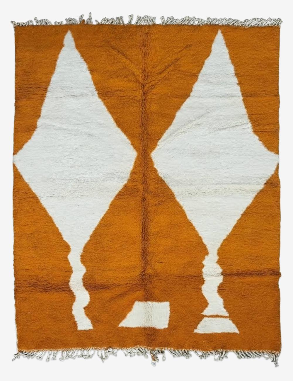Burnt Orange Moroccan Rug 9.8 x 8.5 ft / 300 x 260 cm
