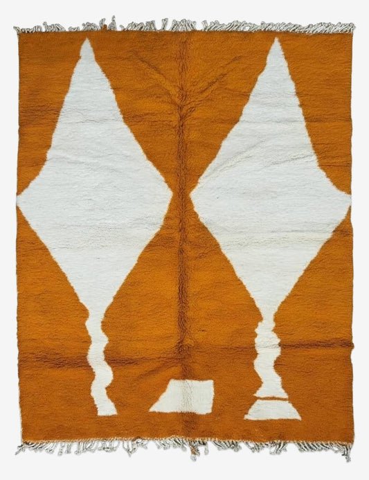 Burnt Orange Moroccan Rug 9.8 x 8.5 ft / 300 x 260 cm