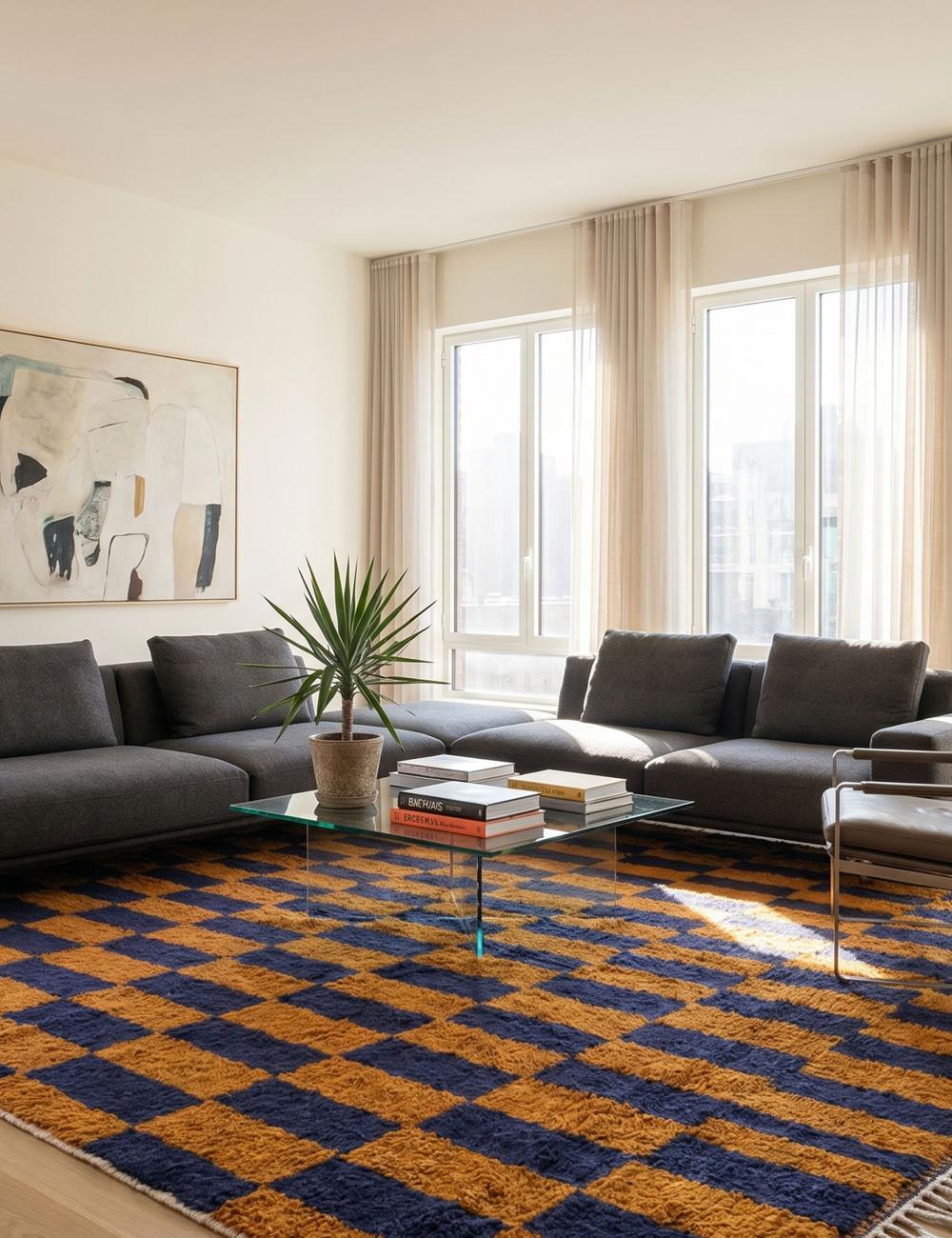 Customized Geometric Wool Rug - Forma 16