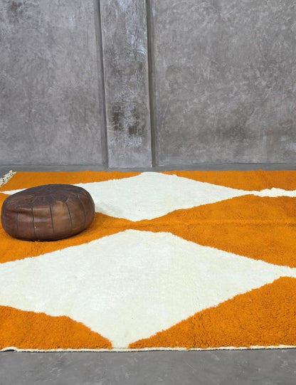 Burnt Orange Moroccan Rug 9.8 x 8.5 ft / 300 x 260 cm