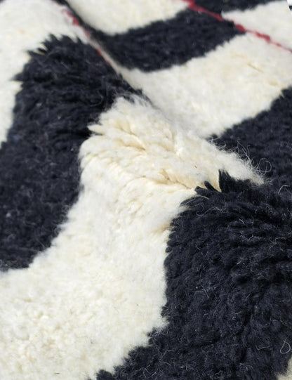 Checkered Moroccan Wool Rug 10 x 8.2 ft / 306 x 250 cm