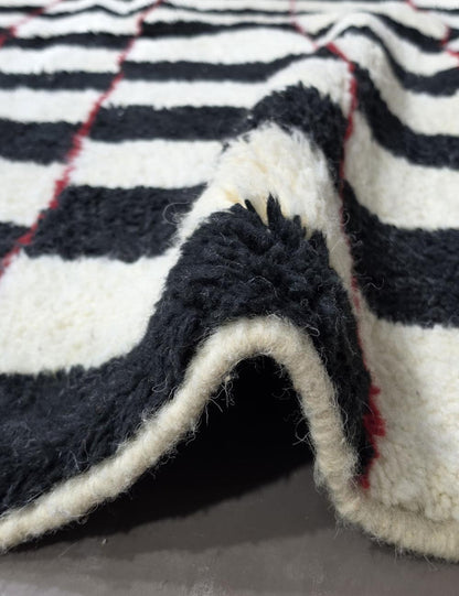 Checkered Moroccan Wool Rug 10 x 8.2 ft / 306 x 250 cm