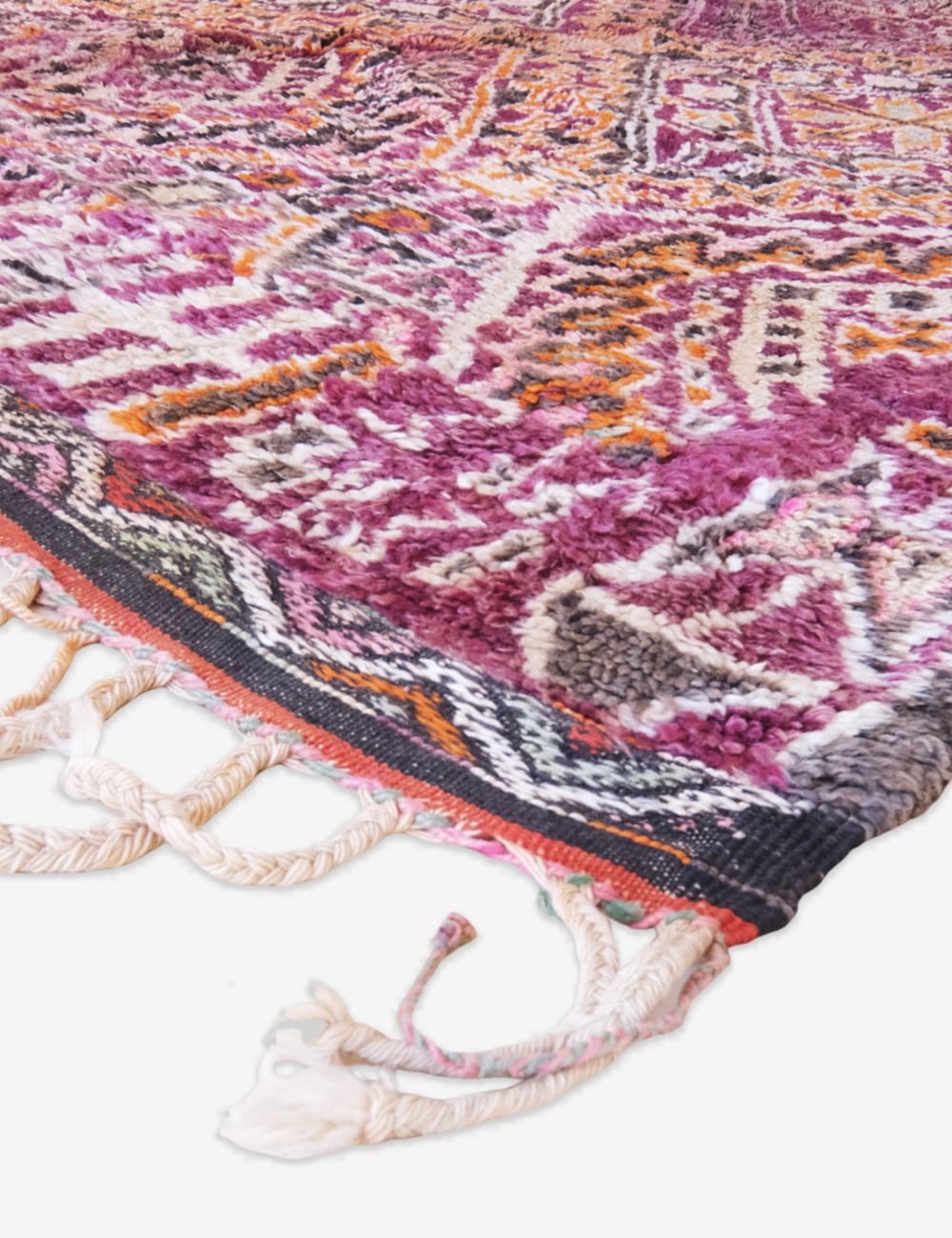 Collectible Moroccan Wool Rug 12.7 x 6.4 ft / 387 x 196 cm