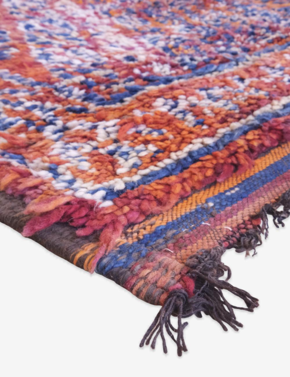 Collectible Moroccan Wool Rug 12.4 x 6.5 ft / 378 x 200 cm