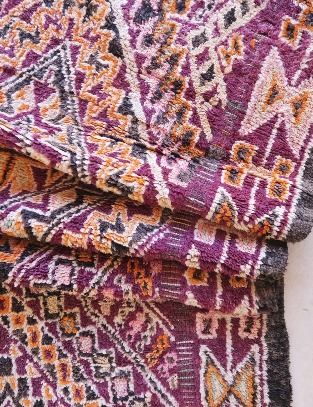 Collectible Moroccan Wool Rug 12.7 x 6.4 ft / 387 x 196 cm