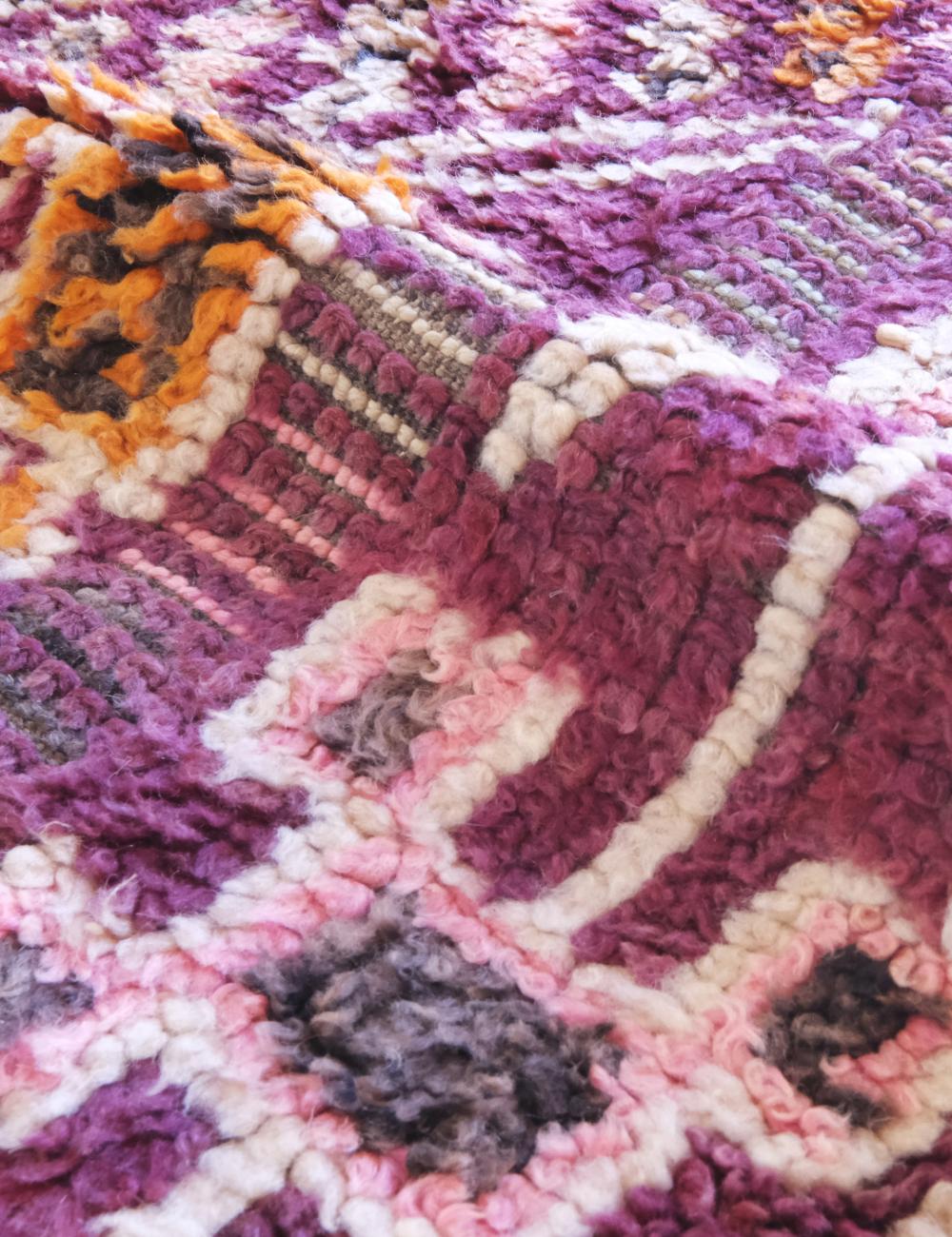 Collectible Moroccan Wool Rug 12.7 x 6.4 ft / 387 x 196 cm