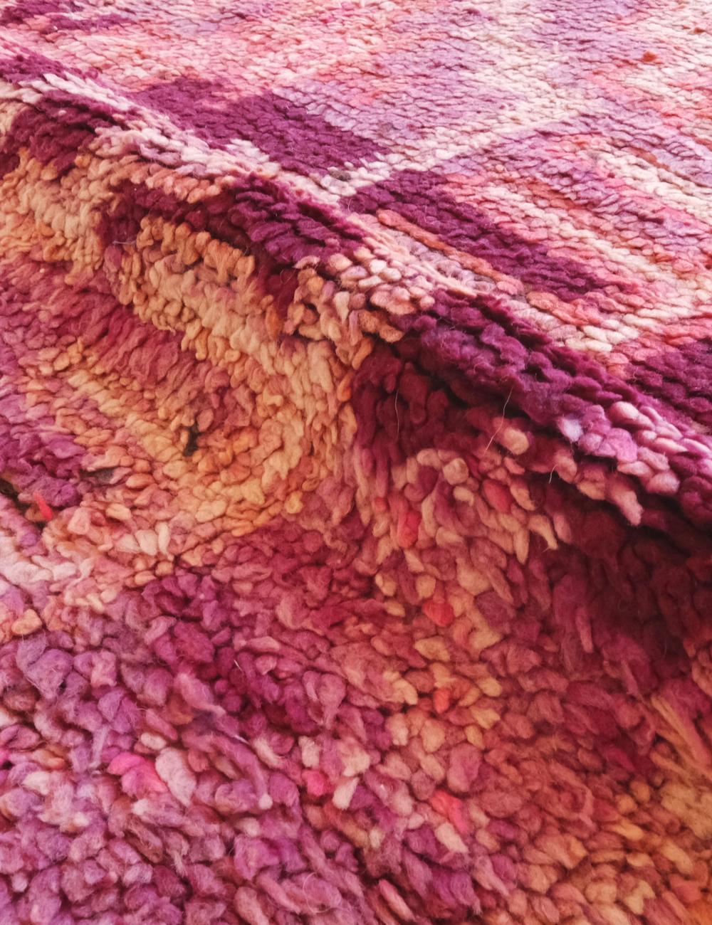 Collectible Moroccan Wool Rug 12.1 x 6.2 ft / 368 x 190 cm