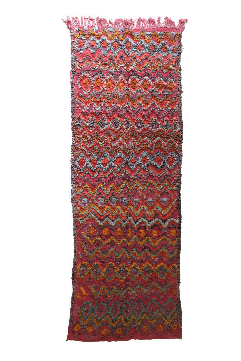 Authentic Ait Bou Ichaouen Kilim 12.9 x 4.3 ft / 393 x 131 cm - Surcoma