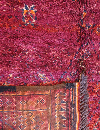 Sunset-Hued Vintage Collector Moroccan Rug 10.4 x 5.8 ft / 317 x 179 cm