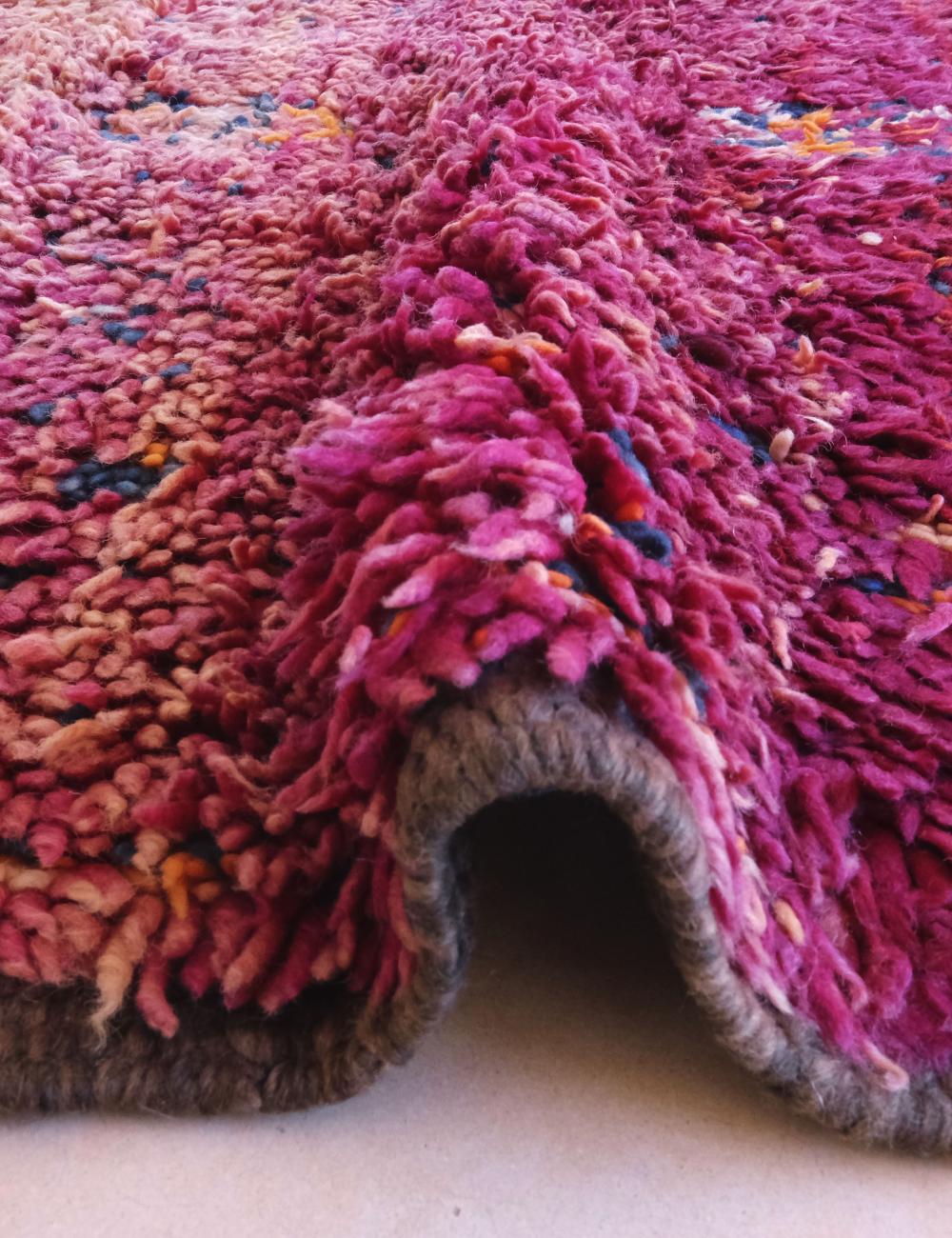 Sunset-Hued Vintage Collector Moroccan Rug 10.4 x 5.8 ft / 317 x 179 cm