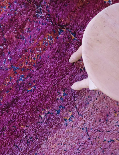 Sunset-Hued Vintage Collector Moroccan Rug 10.4 x 5.8 ft / 317 x 179 cm
