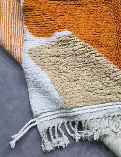 Color Block Moroccan Rug 10.9 x 8.3 ft / 333 x 255 cm