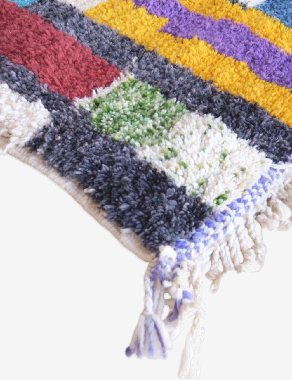 Colorful Beni Mrirt Moroccan Wool Rug – 12.8 x 8.9 ft (390 x 273 cm) Handmade

