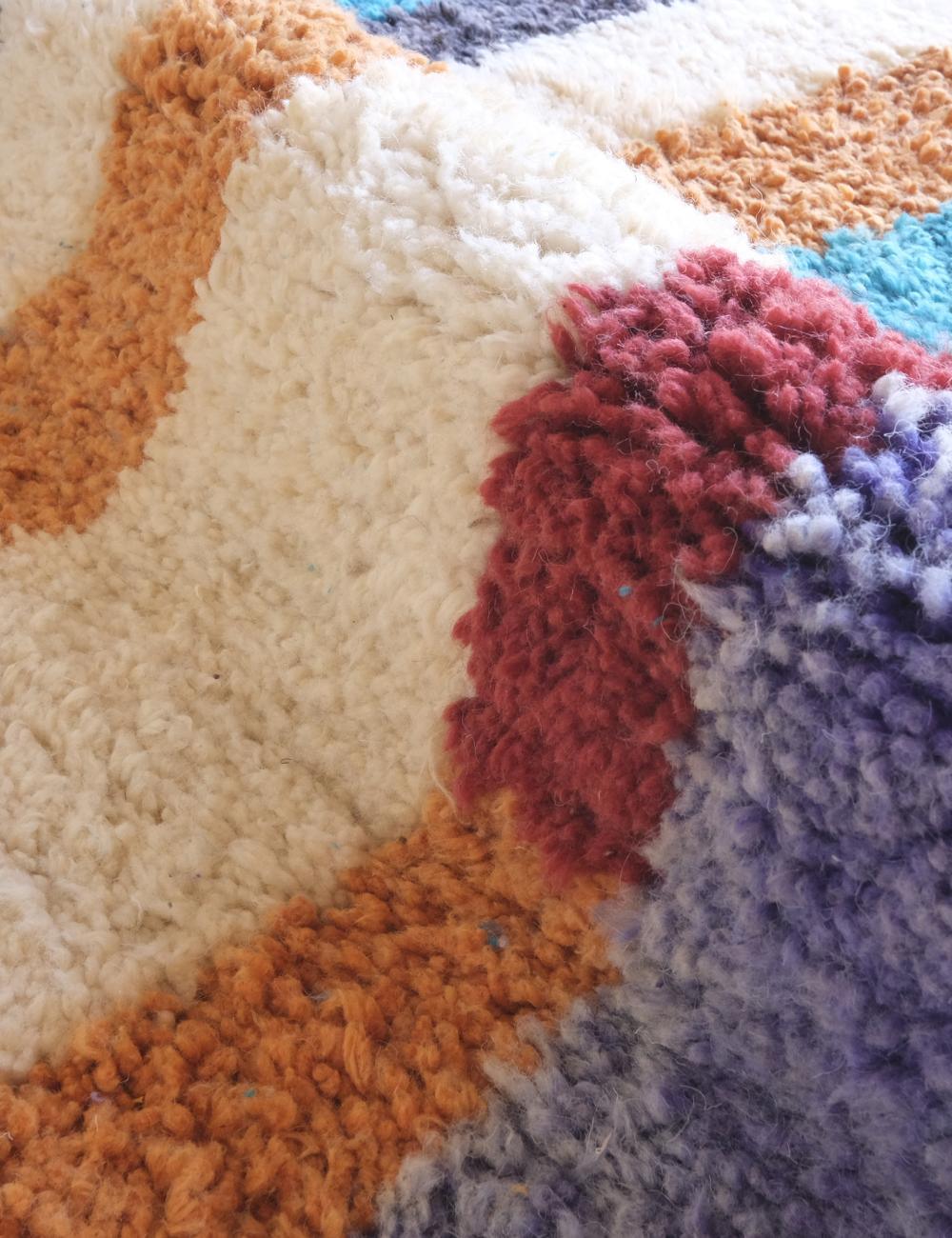 Colorful Beni Mrirt Moroccan Wool Rug – 12.8 x 8.9 ft (390 x 273 cm) Handmade

