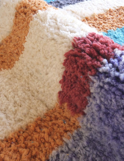 Colorful Beni Mrirt Moroccan Wool Rug 12.8 x 8.9 ft / 390 x 273 cm - Surcoma