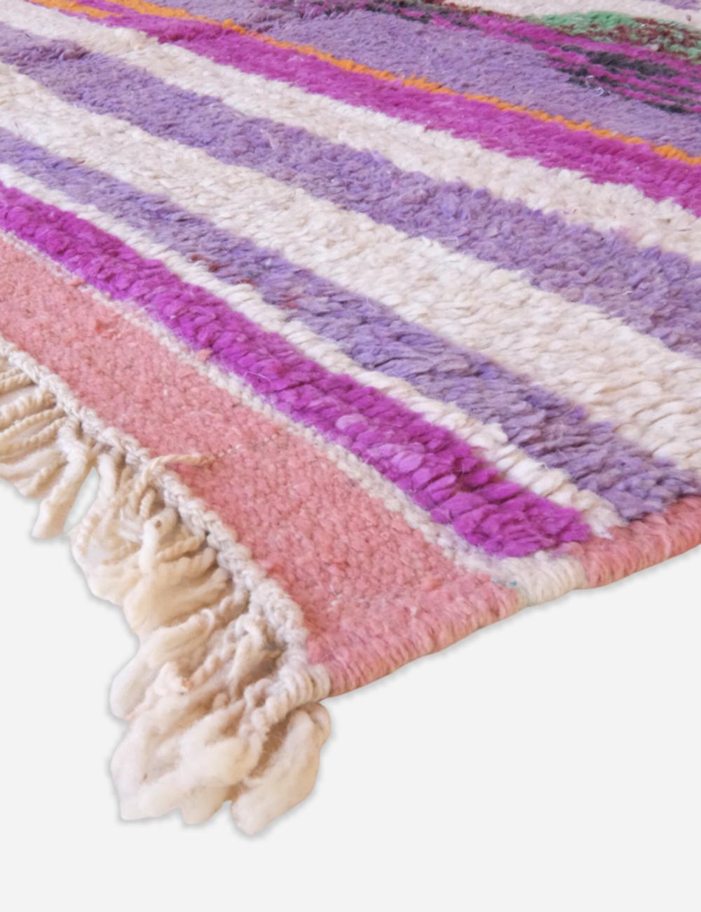 Colorful Handwoven Wool Rug 8.6 x 5.6 ft / 262 x 172 cm