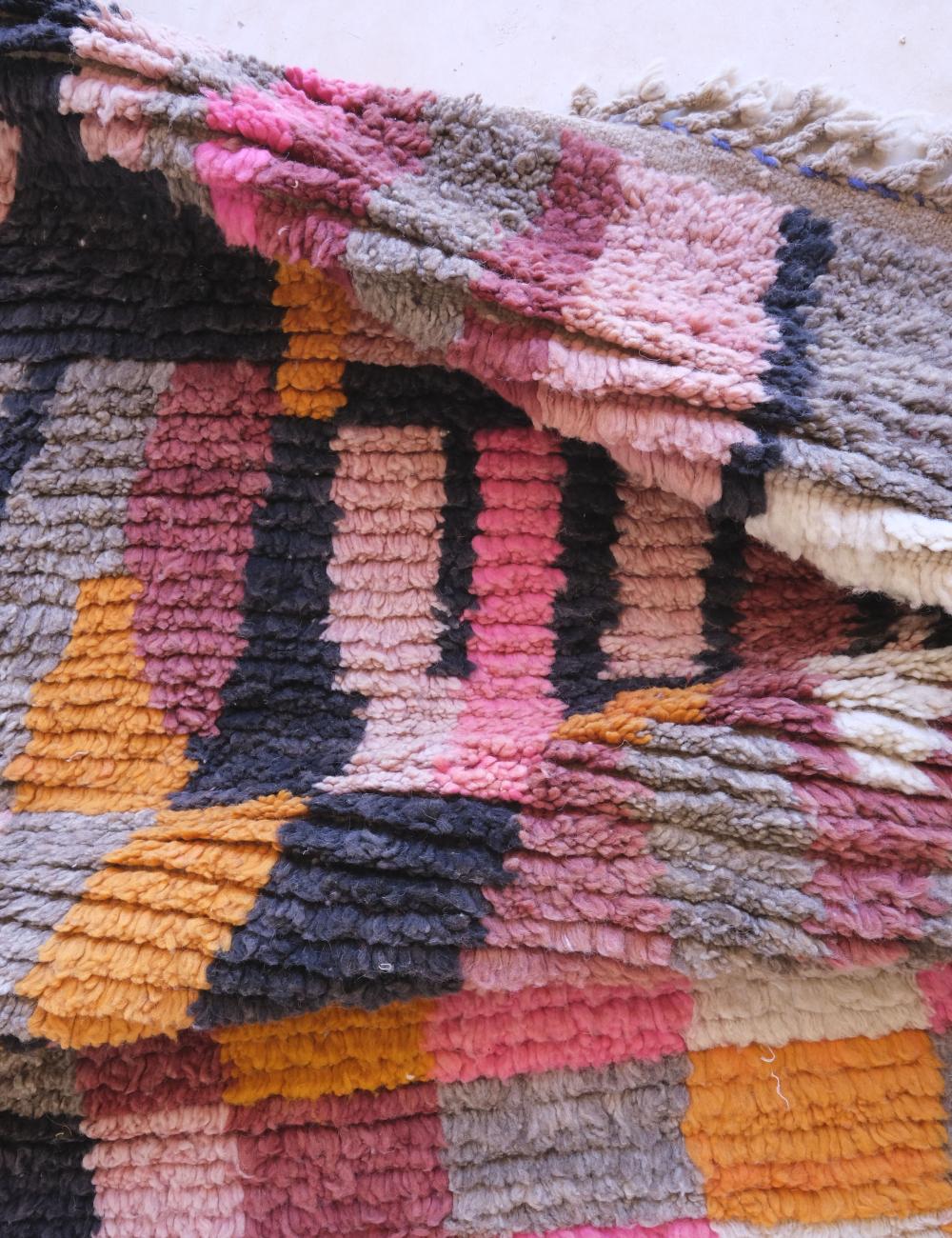 Colorful Boujad Moroccan Rug 9.5 x 6.6 ft / 291 x 202 cm