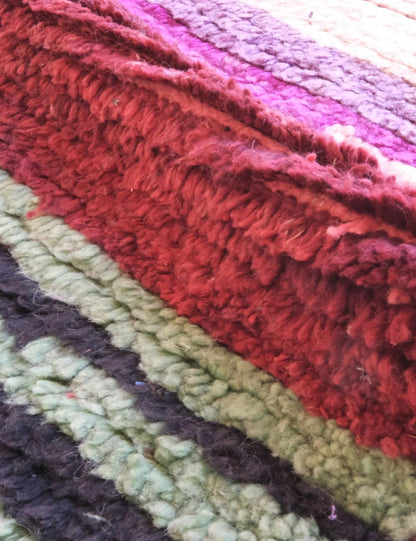 Colorful Handwoven Wool Rug 8.6 x 5.6 ft / 262 x 172 cm - Surcoma