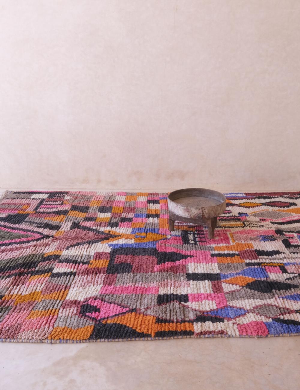 Colorful Boujad Moroccan Rug 9.5 x 6.6 ft / 291 x 202 cm