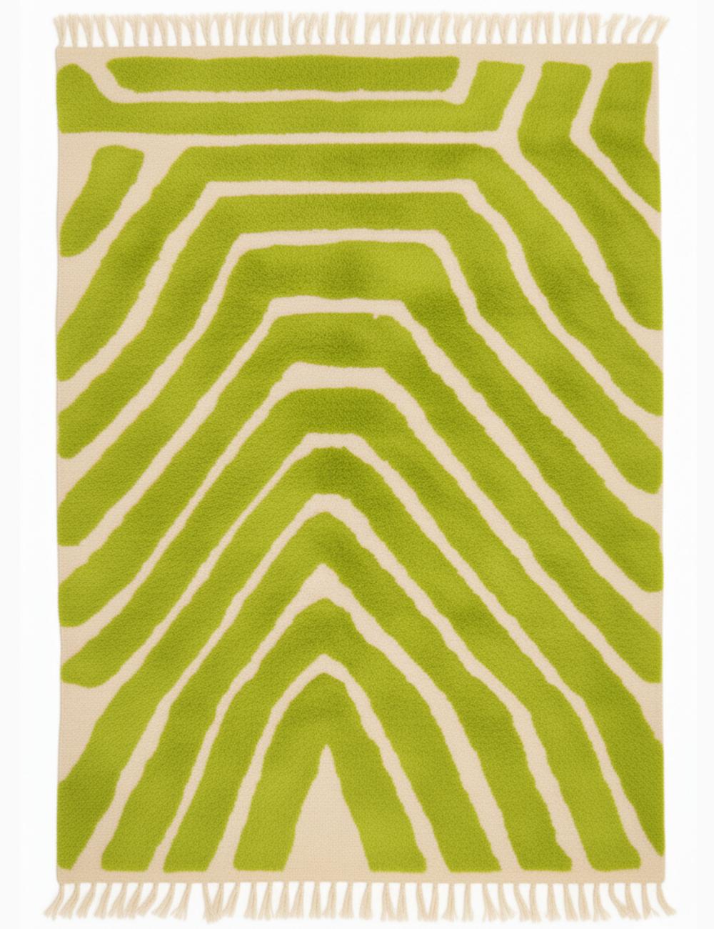 Contemporary Custom Moroccan Wool Rug - Echoes Of Love 32