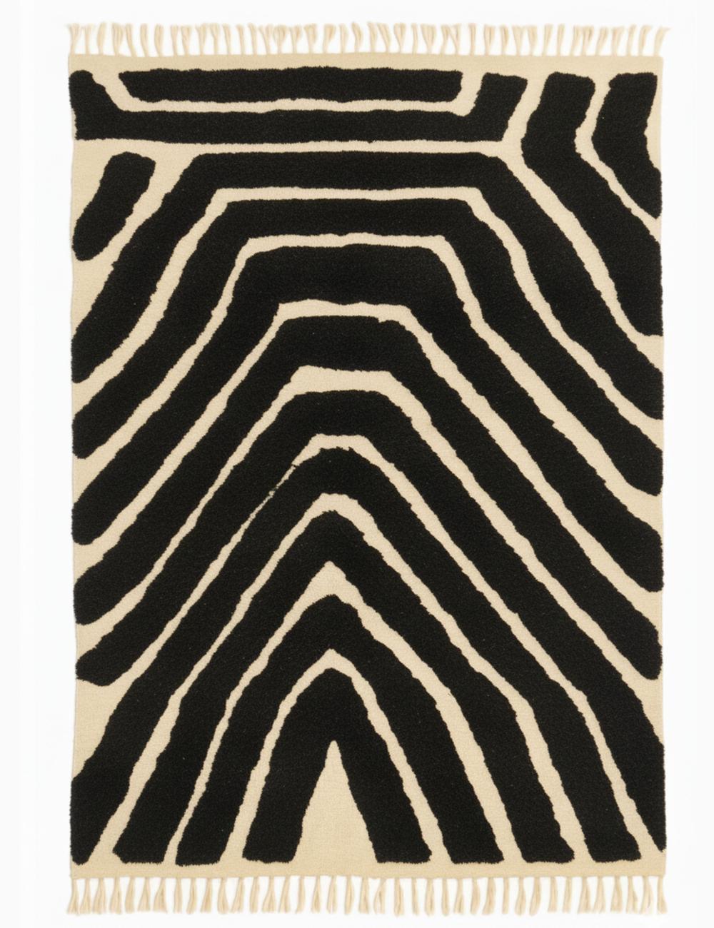 Contemporary Custom Moroccan Wool Rug - Echoes Of Love 32