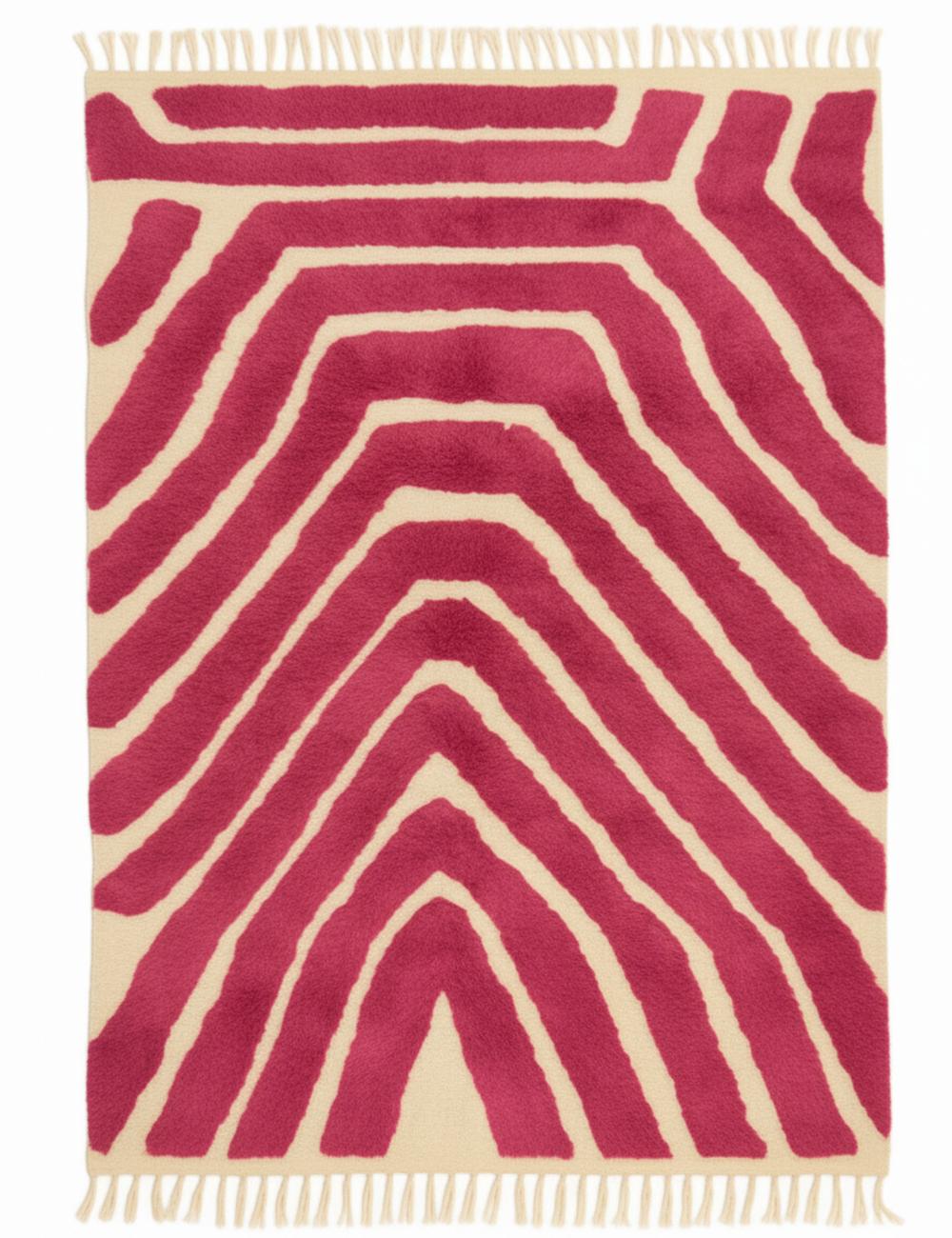 Contemporary Custom Moroccan Wool Rug - Echoes Of Love 32