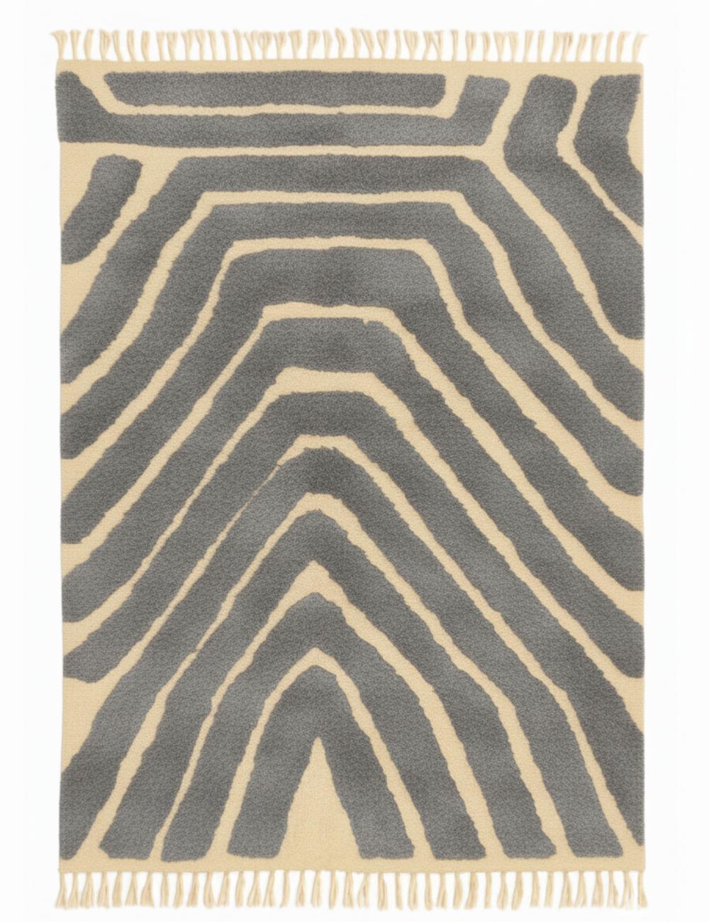 Contemporary Custom Moroccan Wool Rug - Echoes Of Love 32