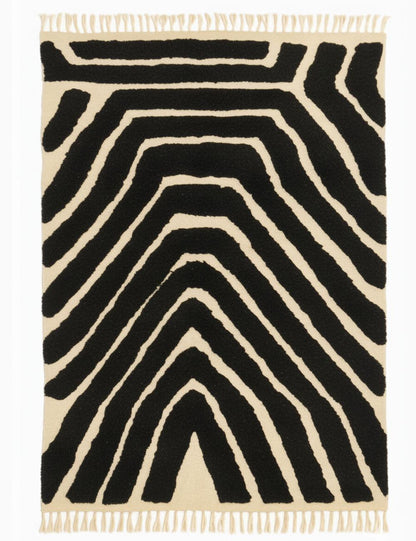 Abstract Beni Mrirt Moroccan Rug - forma 104
