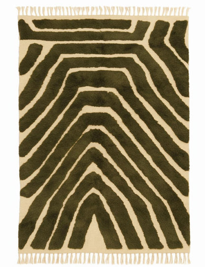 Abstract Beni Mrirt Moroccan Rug - forma 104