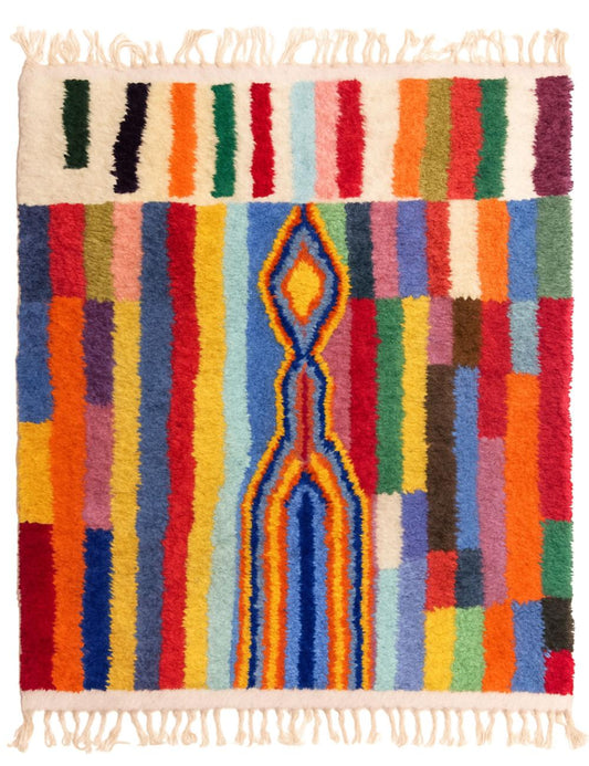 Colorful Custom Wool Rug - Echoes Of Love 08