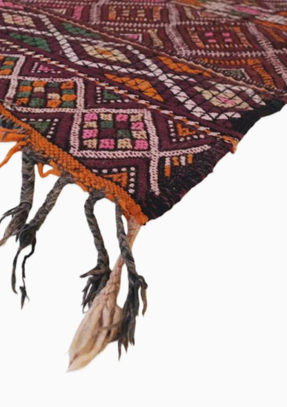 Moroccan Flatweave Kilim Zayan Rug - 10.2 x 6.2 ft / 311 x 190 cm - Surcoma