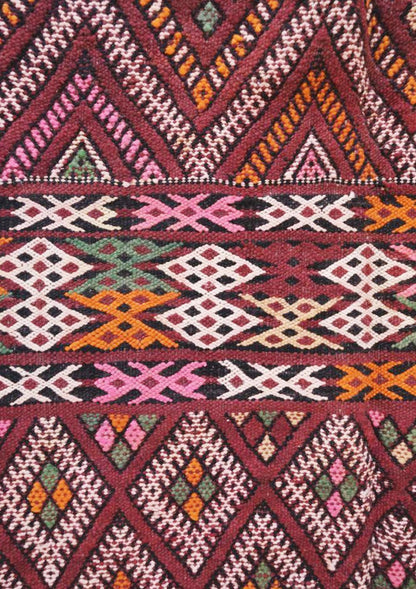 Moroccan Flatweave Kilim Zayan Rug - 10.2 x 6.2 ft / 311 x 190 cm - Surcoma